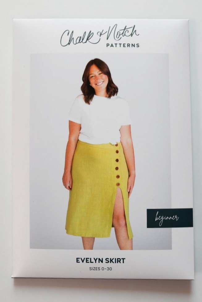 Chalk and Notch Paper Sewing Pattern Evelyn Skirt