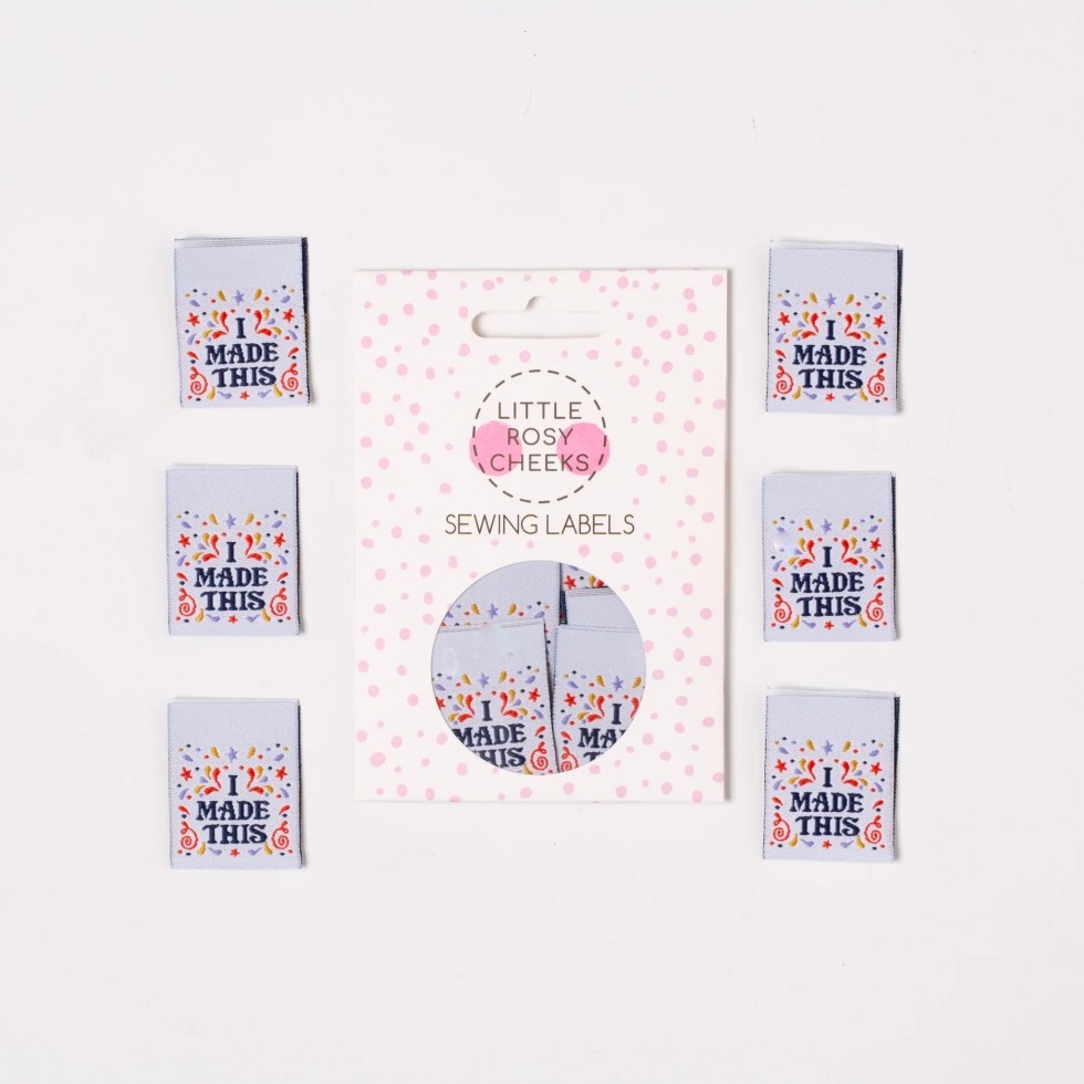Little Rosy Cheeks I Made This Woven Labels