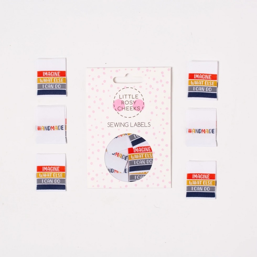 Little Rosy Cheeks Handmade Imagine What Else I Can Do Woven Labels