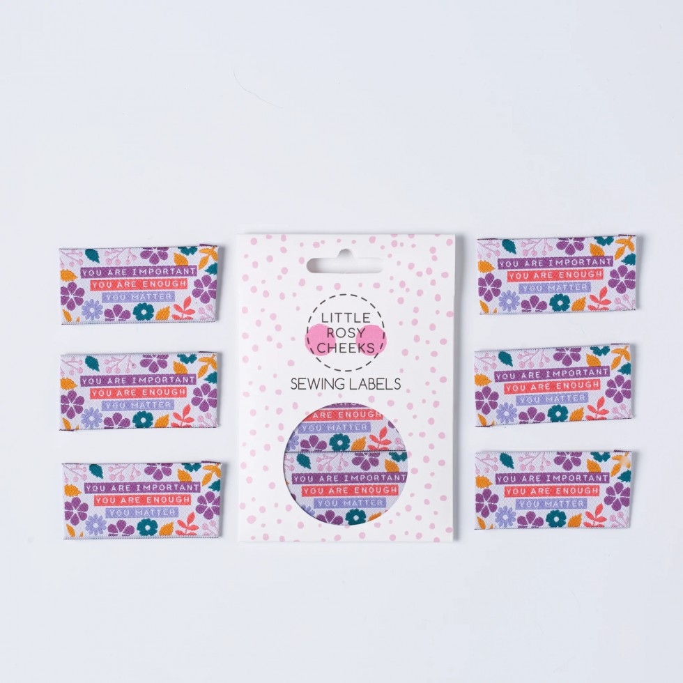 Little Rosy Cheeks You Matter Woven Labels