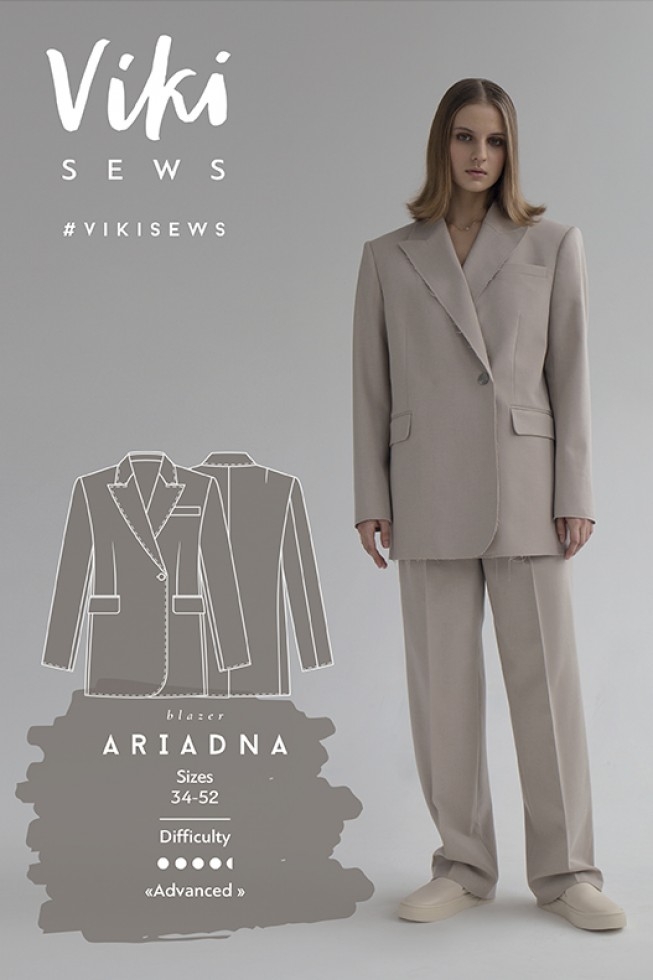 Vikisews Paper Sewing Pattern Ariadna Jacket