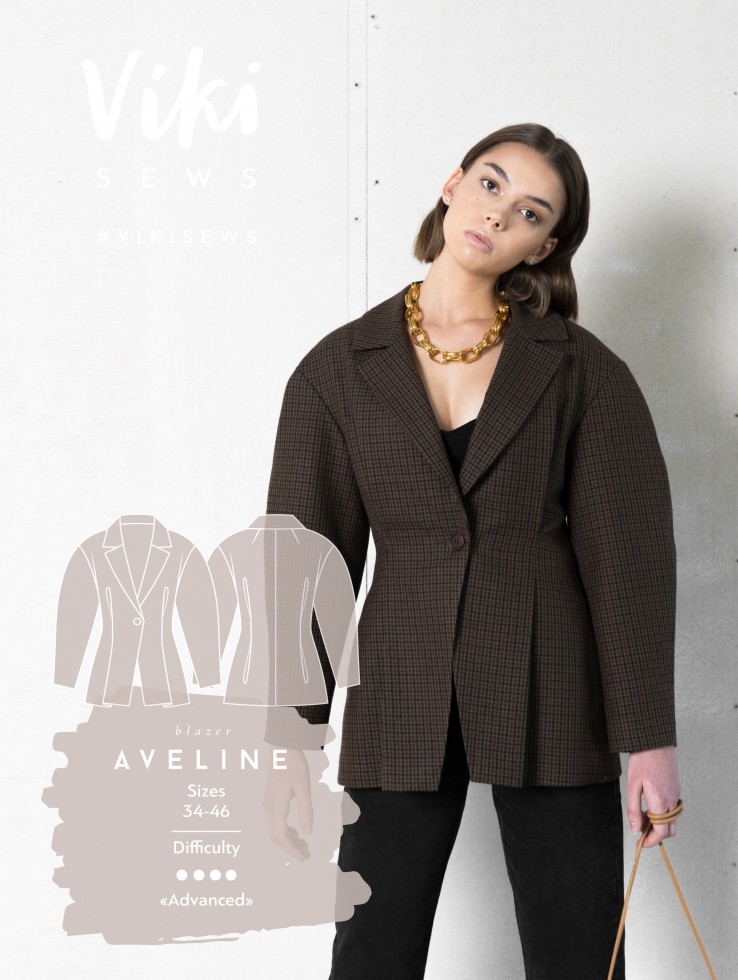 Vikisews Paper Sewing Pattern Aveline Blazer