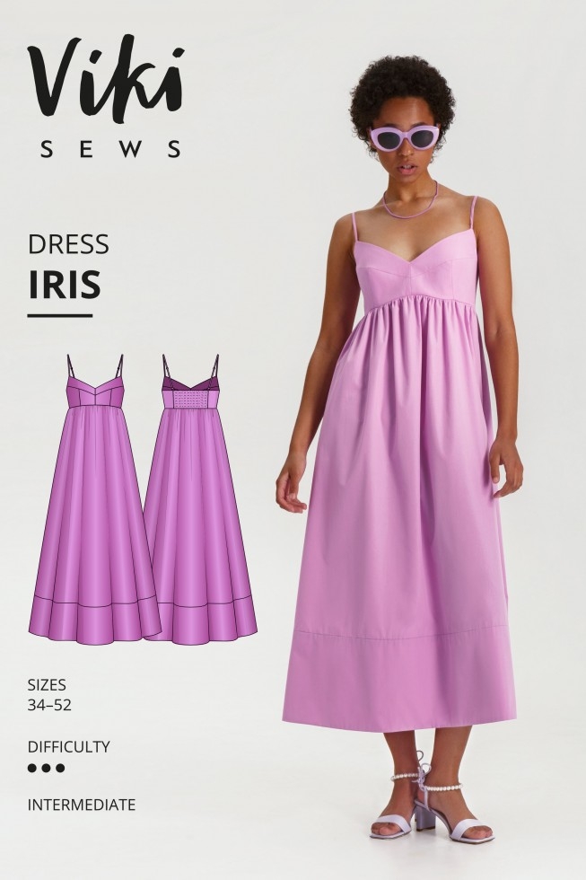 Vikisews Paper Sewing Pattern Iris Dress