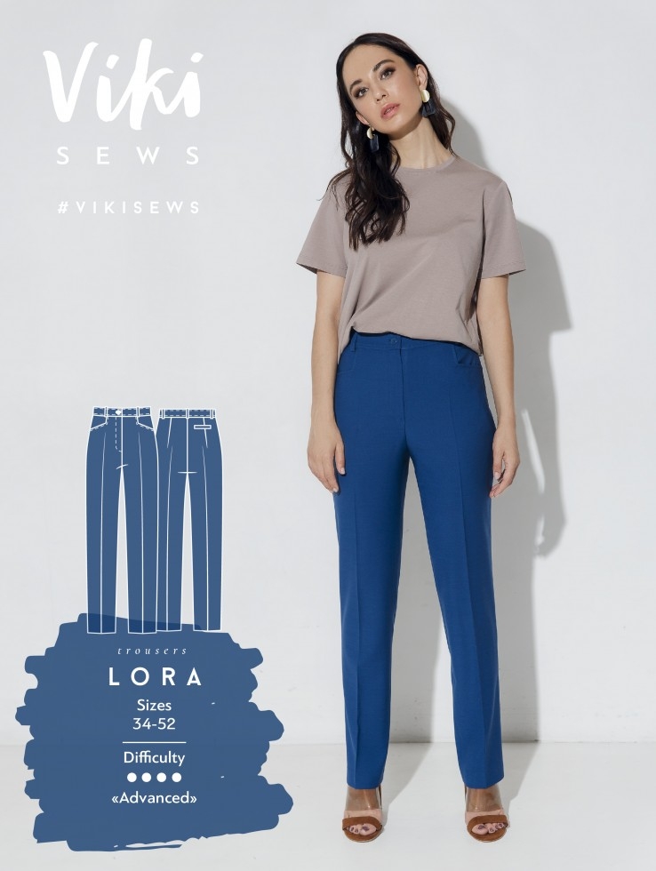 Vikisews Paper Sewing Pattern Lora Trousers
