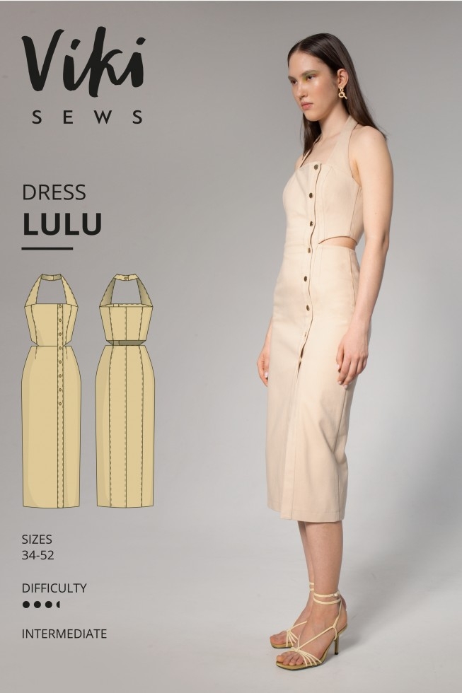 Vikisews Paper Sewing Pattern Lulu Dress
