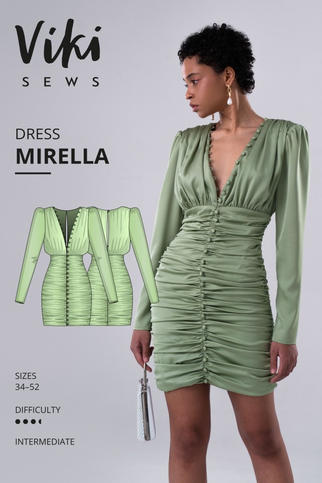 Vikisews Paper Sewing Pattern Mirella Dress