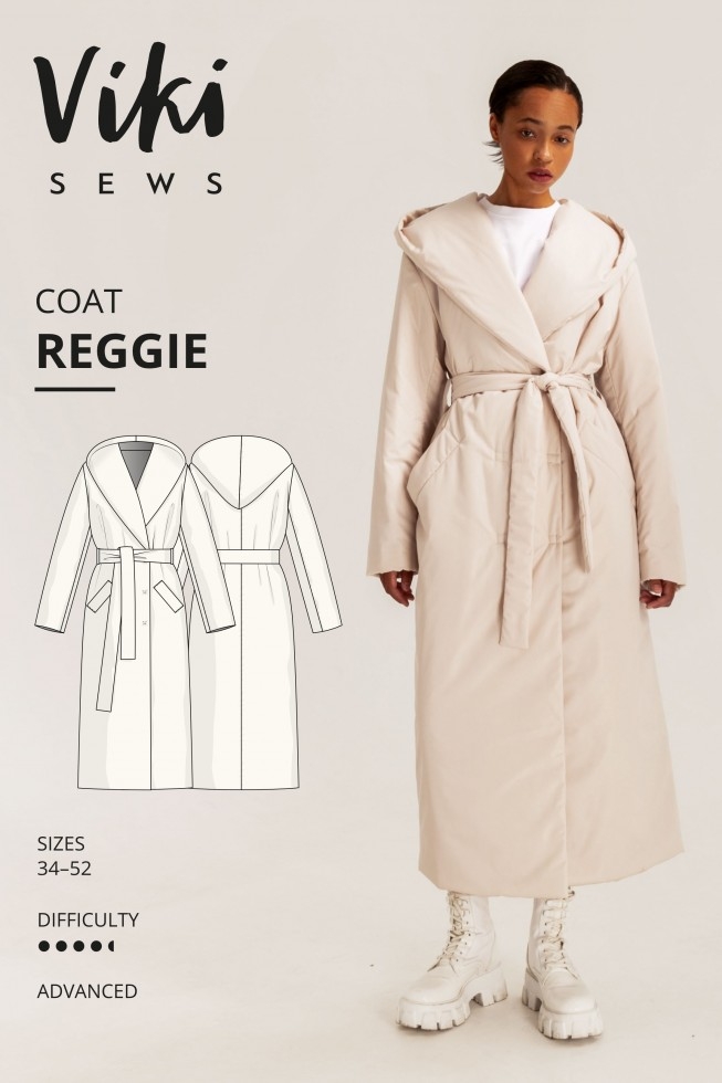 Vikisews Paper Sewing Pattern Reggie Coat