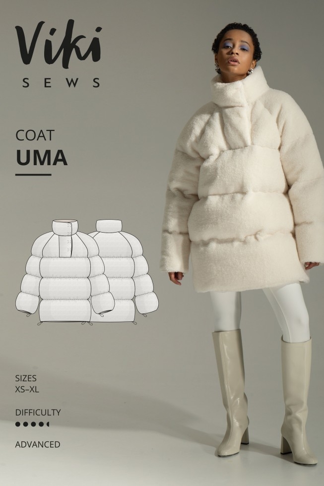 Vikisews Paper Sewing Pattern Uma Coat