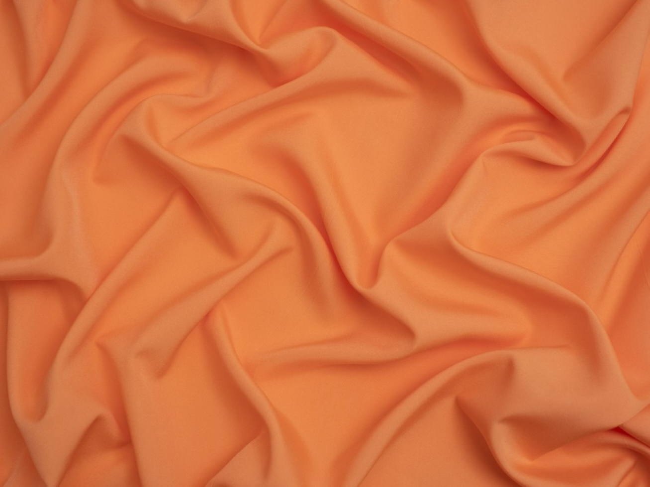 Minerva Core Range Soft Touch Crepe Fabric Orange Soda