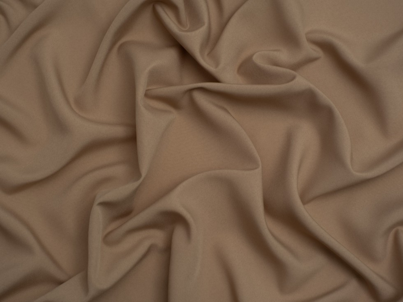 Minerva Core Range Soft Touch Crepe Fabric Dry Stone