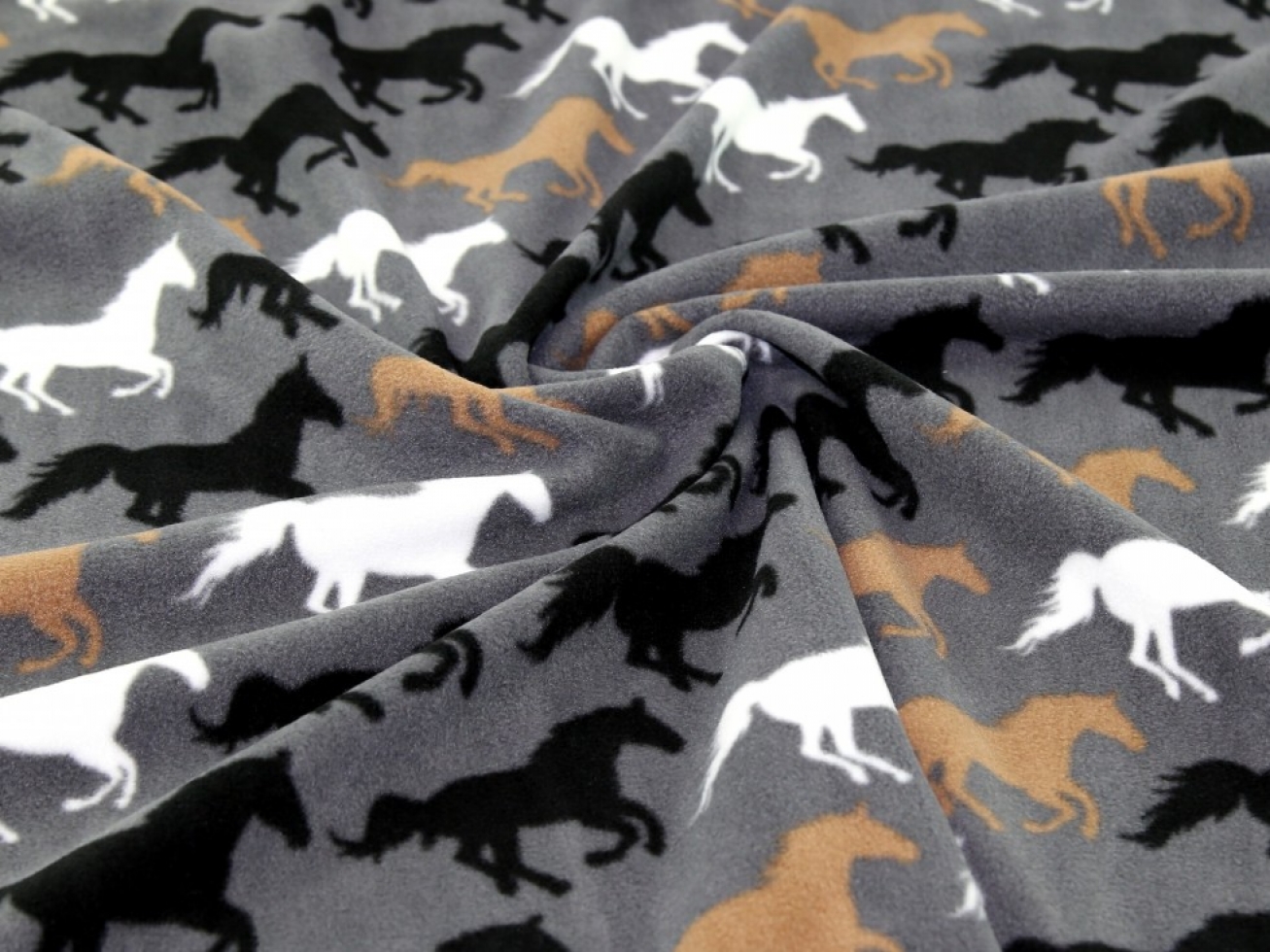 Polar Fleece Fabric Grey