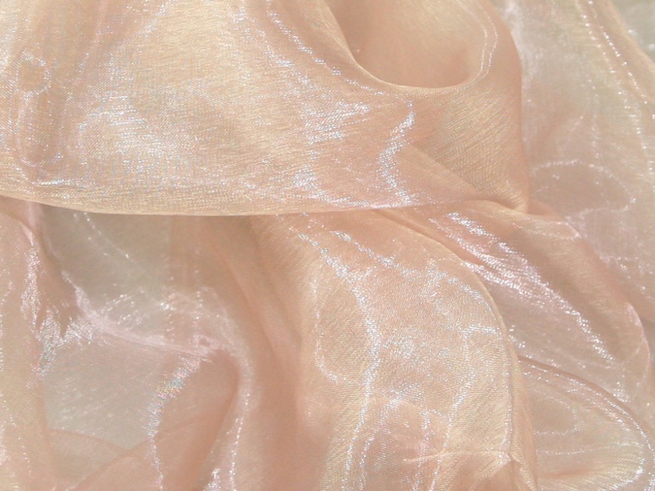Sheer Organza Fabric Dusky Pink