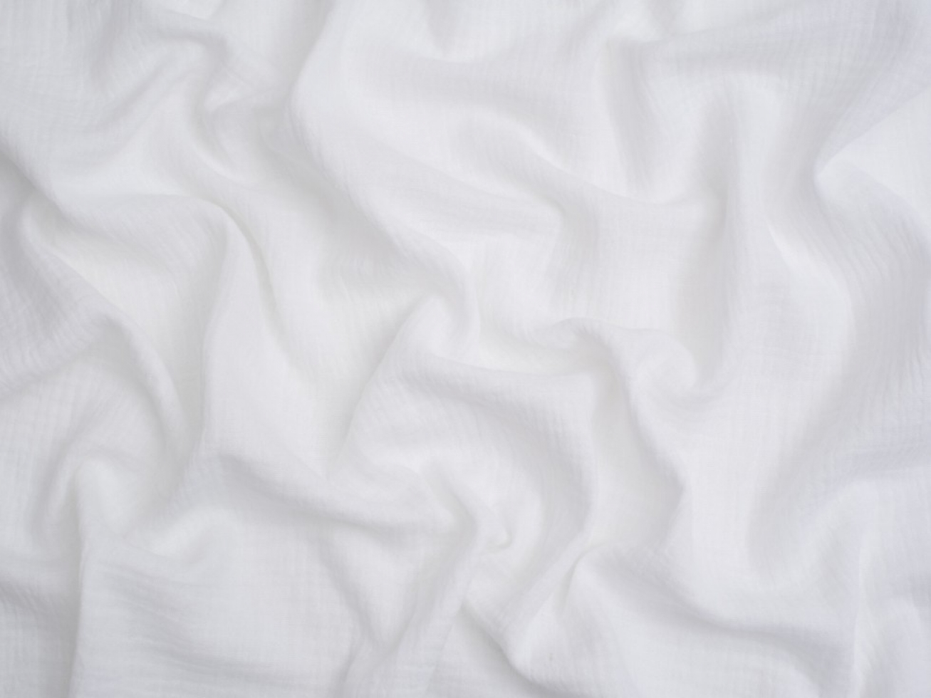 Minerva Core Range Cotton Double Gauze Fabric Winter White