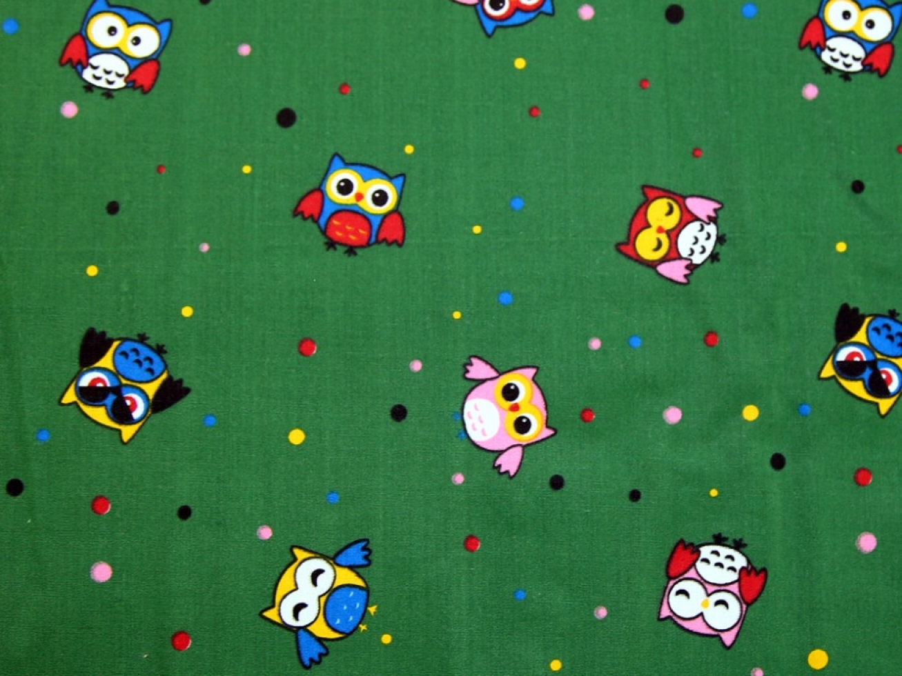 Printed Polycotton Fabric Green