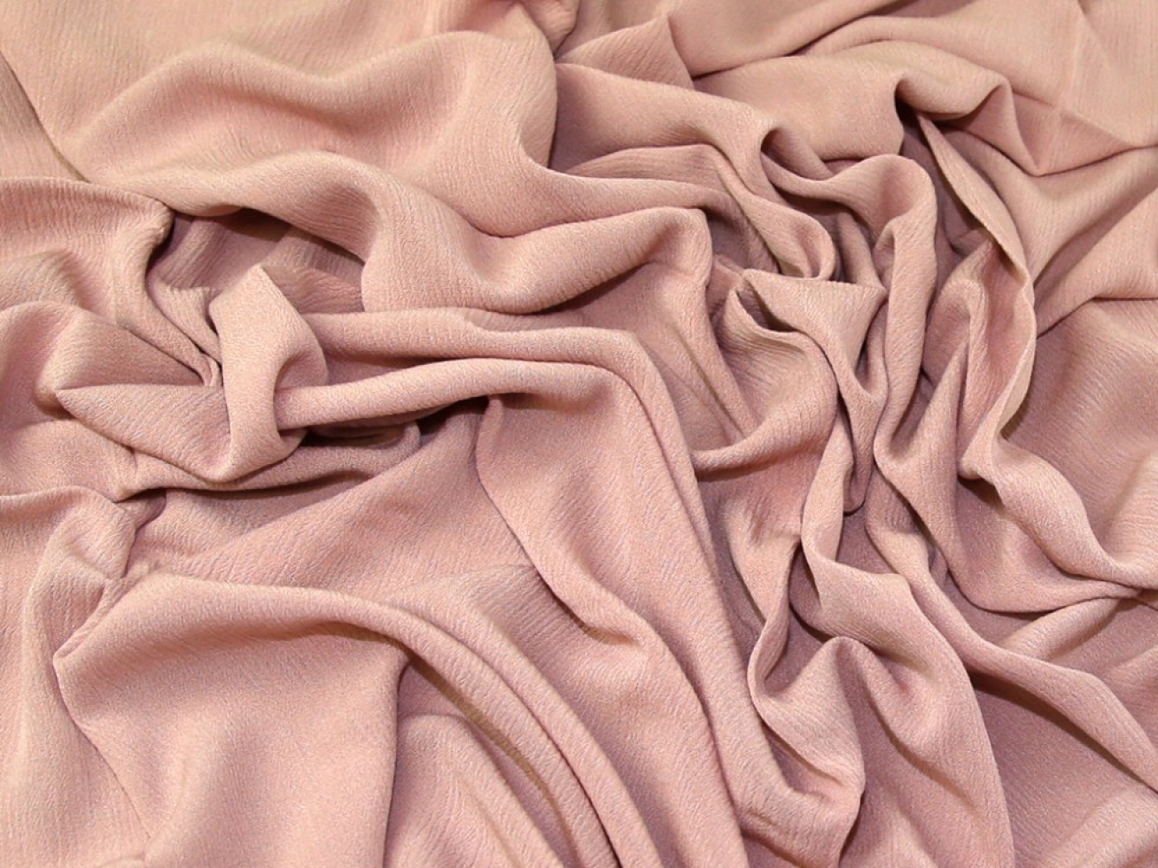 Crinkle Crepe Fabric Rose Pink