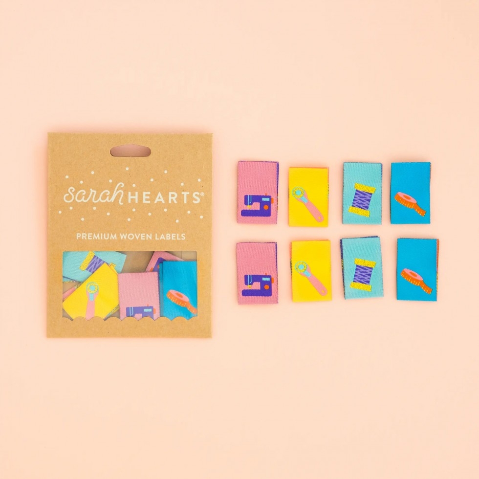 Sarah Hearts Sewing Notions And Tools Woven Labels