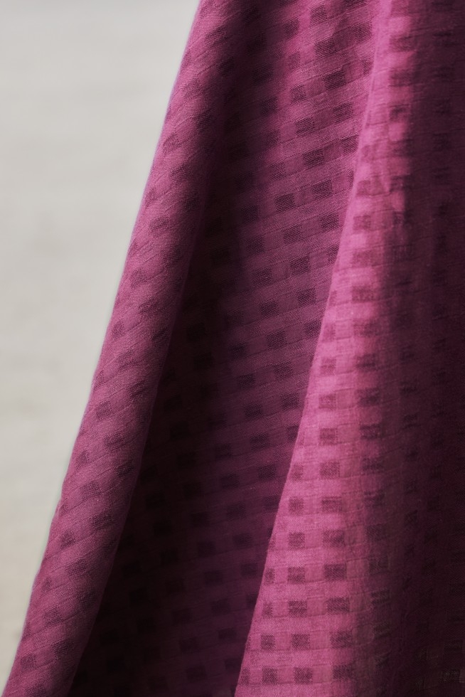 Meet MILK Sota Sheer Tencel Lyocell Cotton Fabric Cherry
