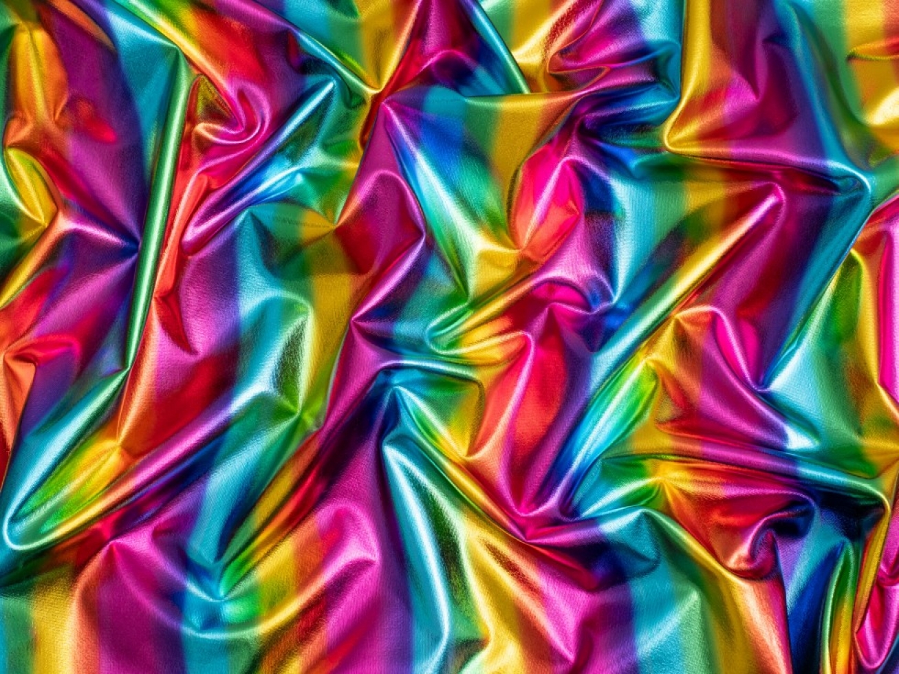 Minerva Core Range Metallic Activewear Lycra Four Way Stretch Knit Fabric Multicoloured