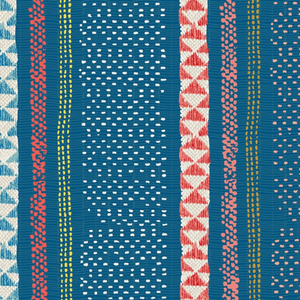 Art Gallery Fabrics Sun Kissed 100% Cotton Poplin Fabric Woven Trails Ocean