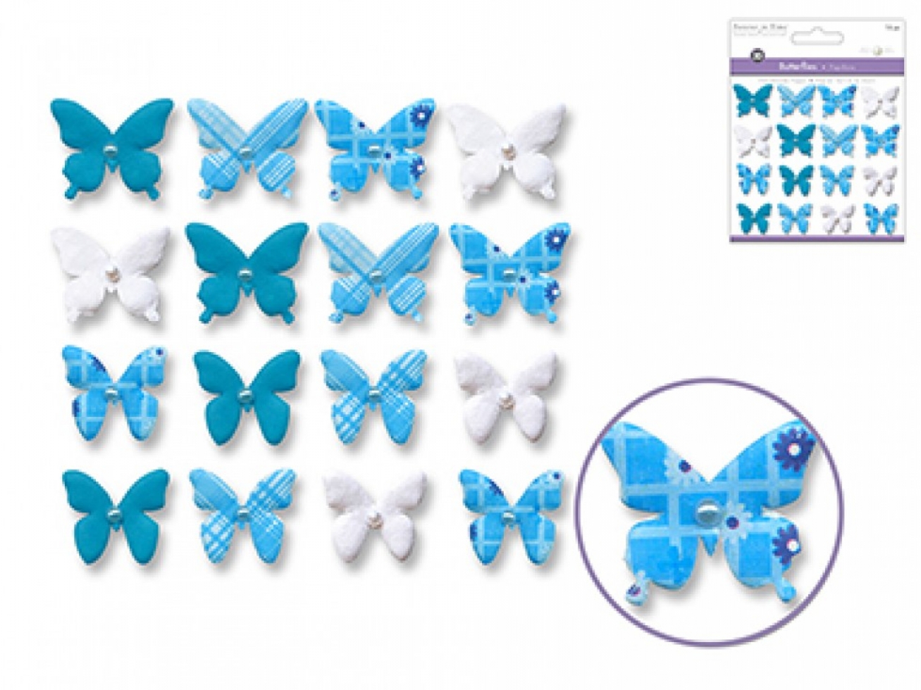 Craft Decor Butterfly Embellishments Lilacs