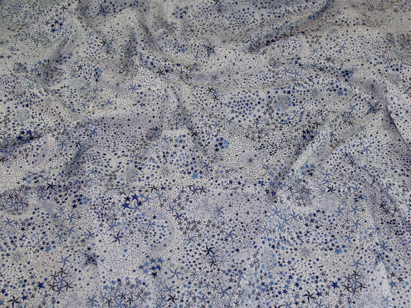 Liberty London Adelajda Tana Cotton Lawn Fabric Blue