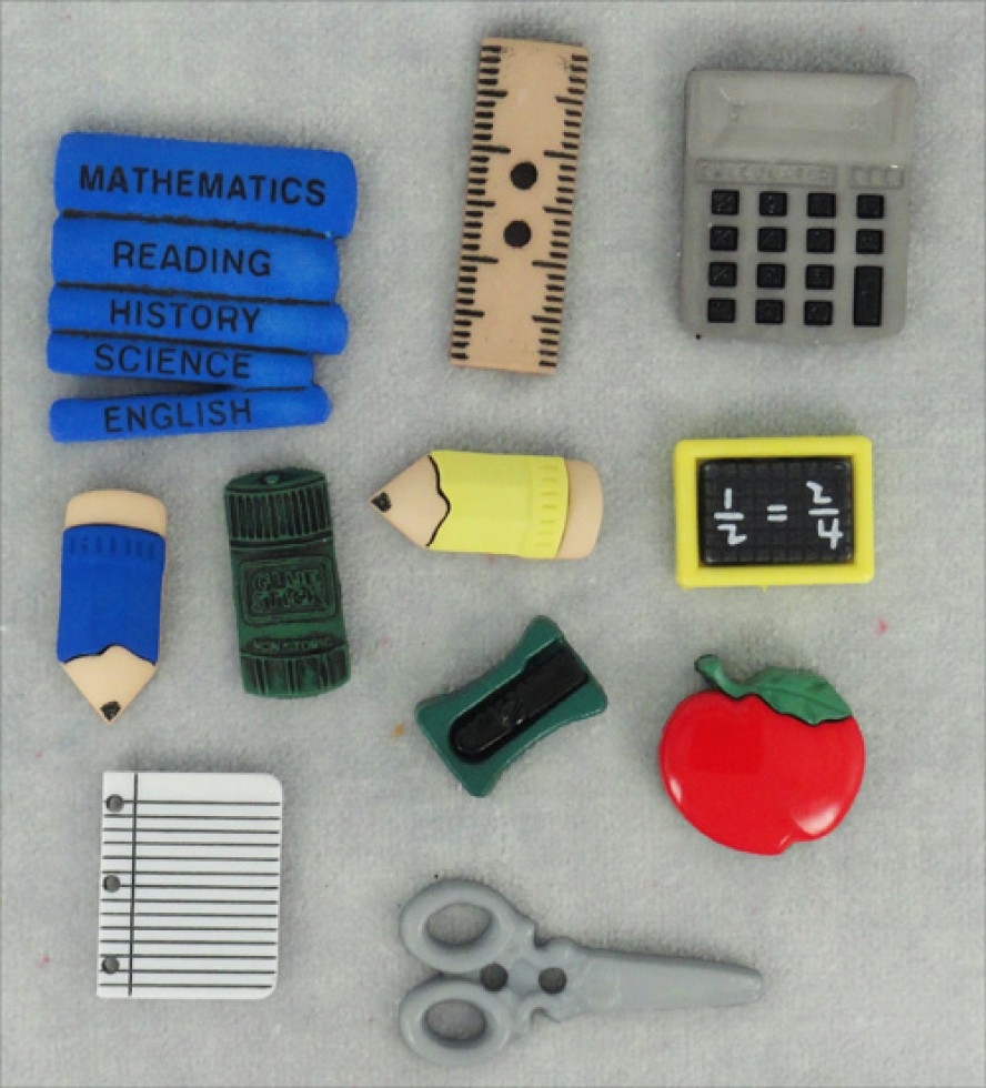 Dress It Up Pencil Box Buttons