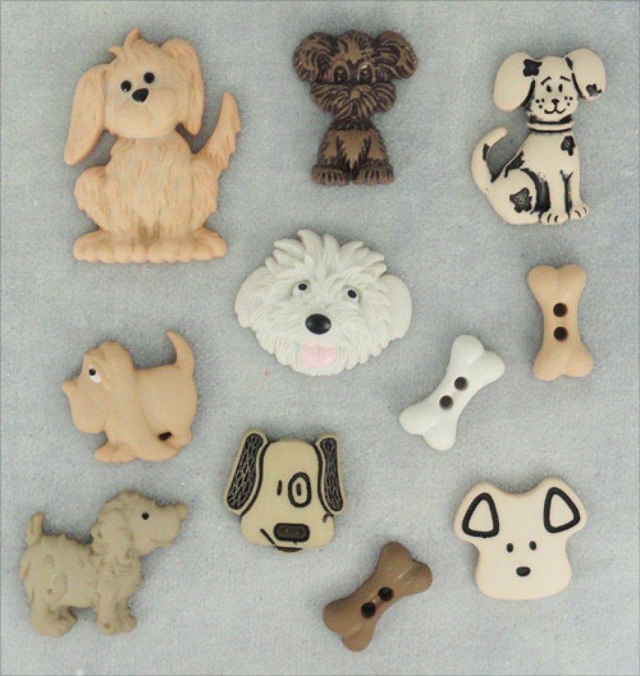 Dress It Up Dog Days Buttons