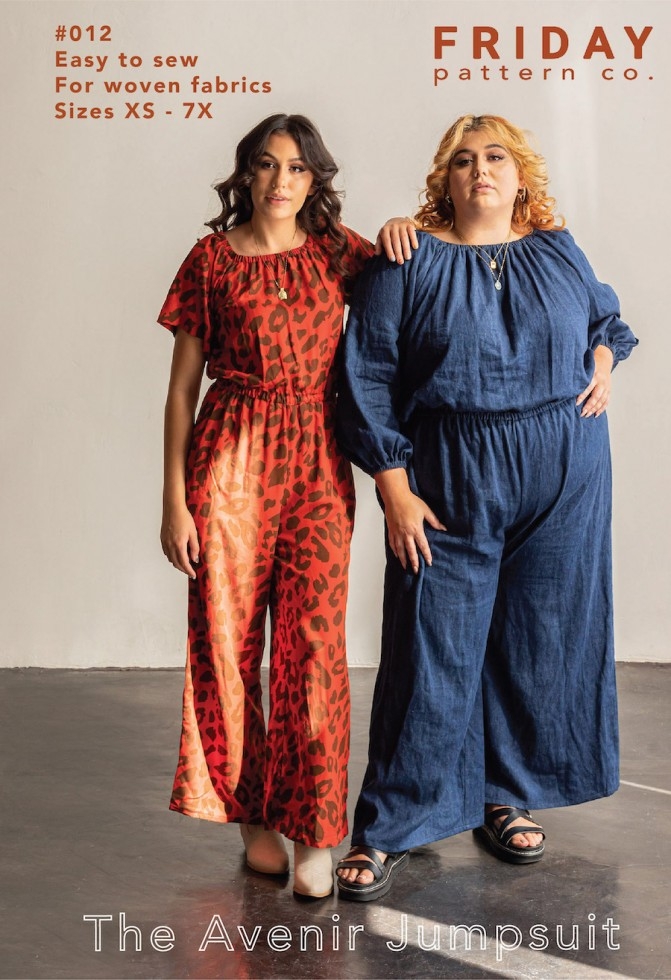 Friday Pattern Company Paper Sewing Pattern Avenir Jumpsuit