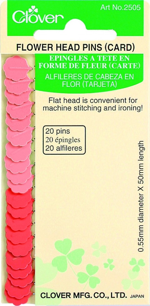 Clover Flower Head Pins