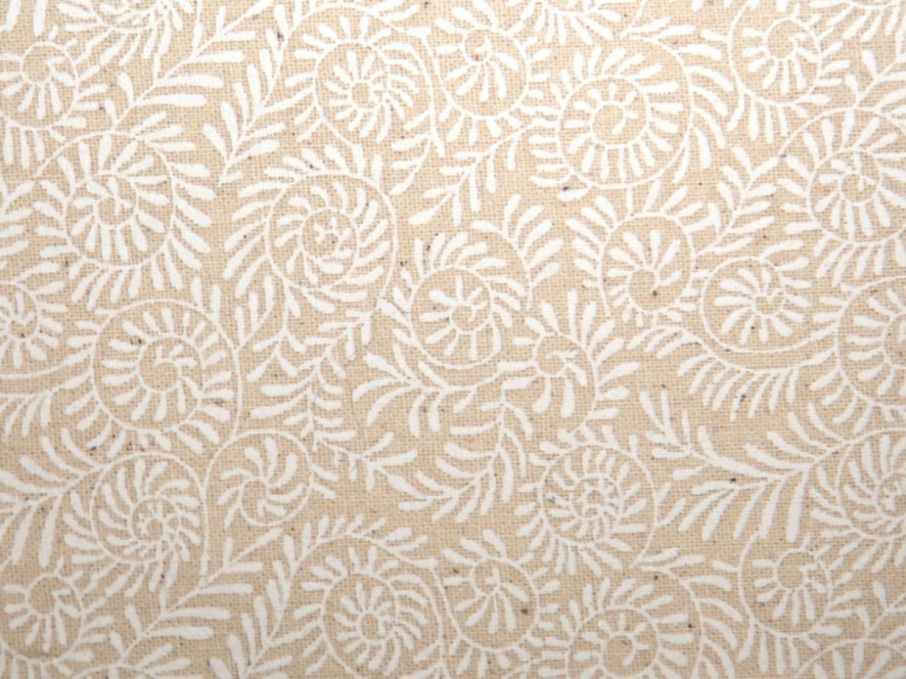 John Louden 100% Cotton Fabric Cream