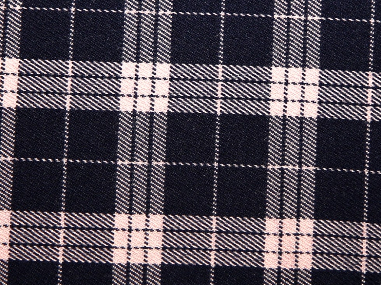 John Louden Stretch Woven Suiting Fabric Pink & Navy