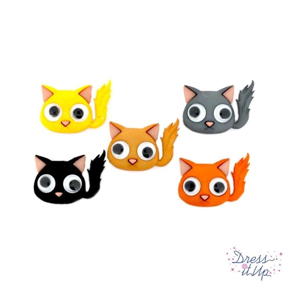 Dress It Up Kute Kittens Buttons