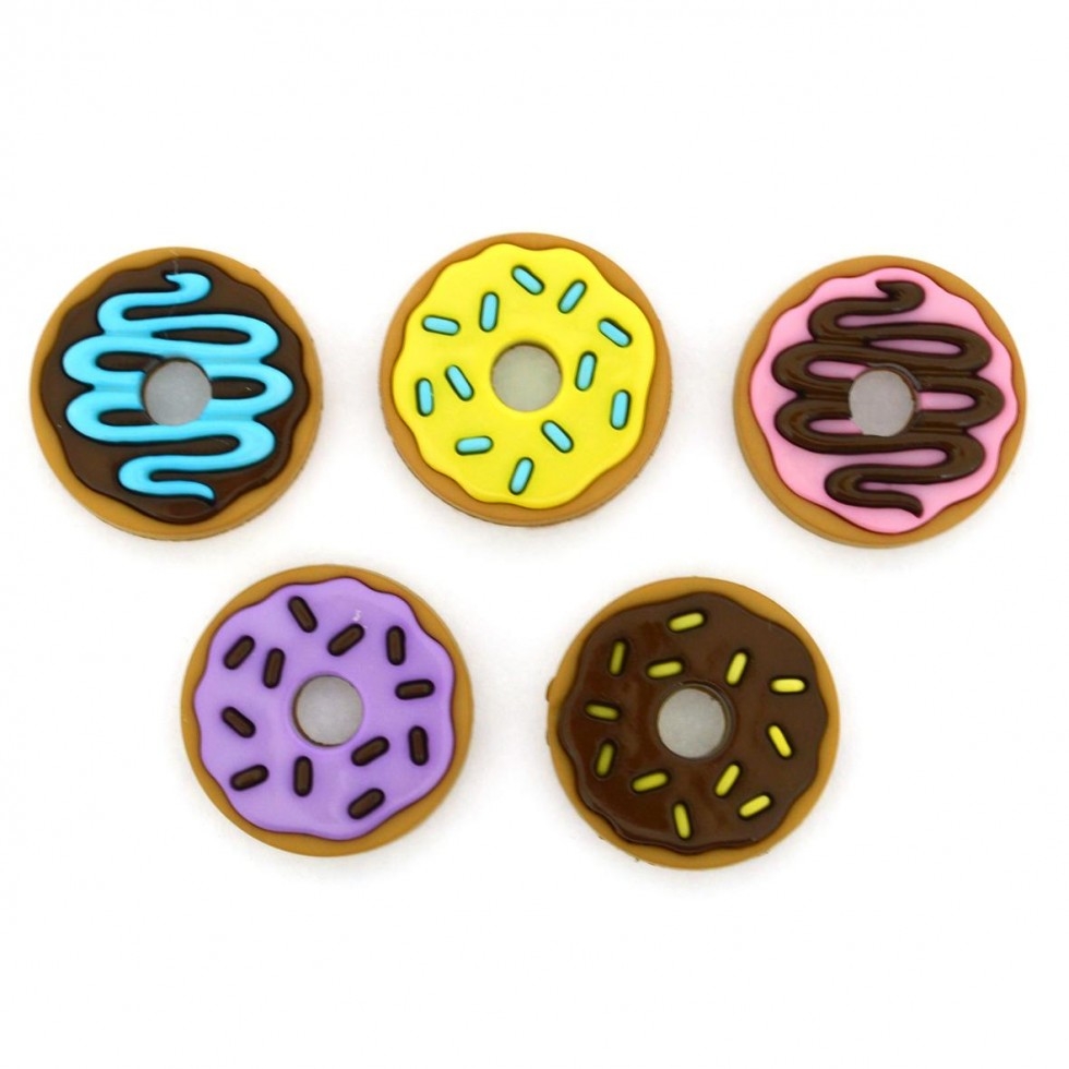 Dress It Up Donut Party Buttons