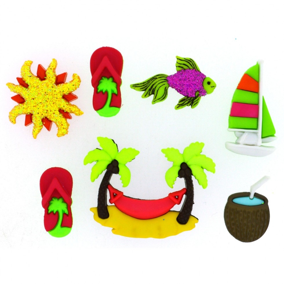 Dress It Up Tropicana Buttons