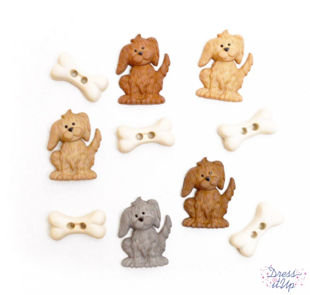 Dress It Up Give A Dog A Bone Buttons
