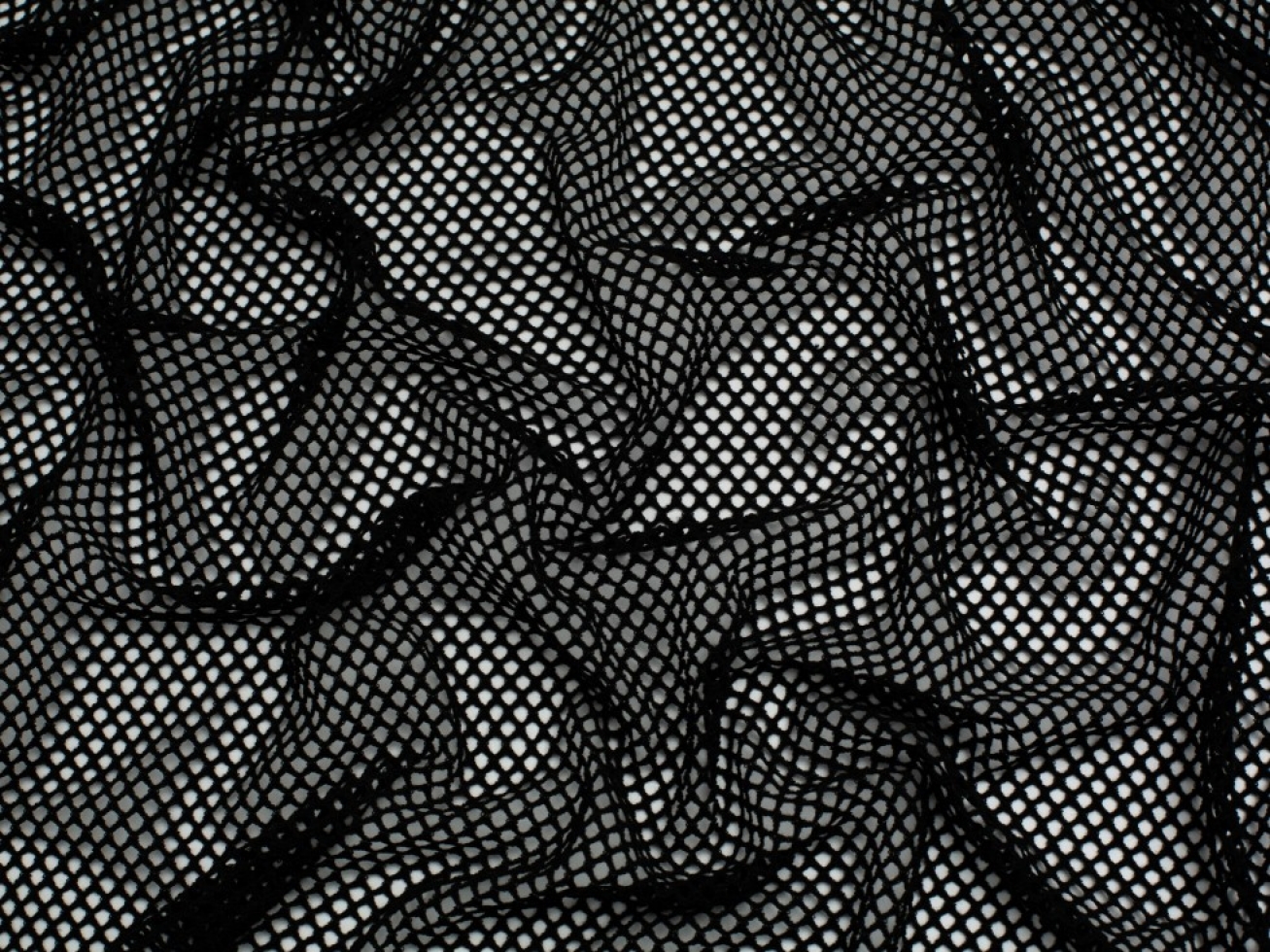 Minerva Core Range Fishnet Stretch Mesh Fabric Black