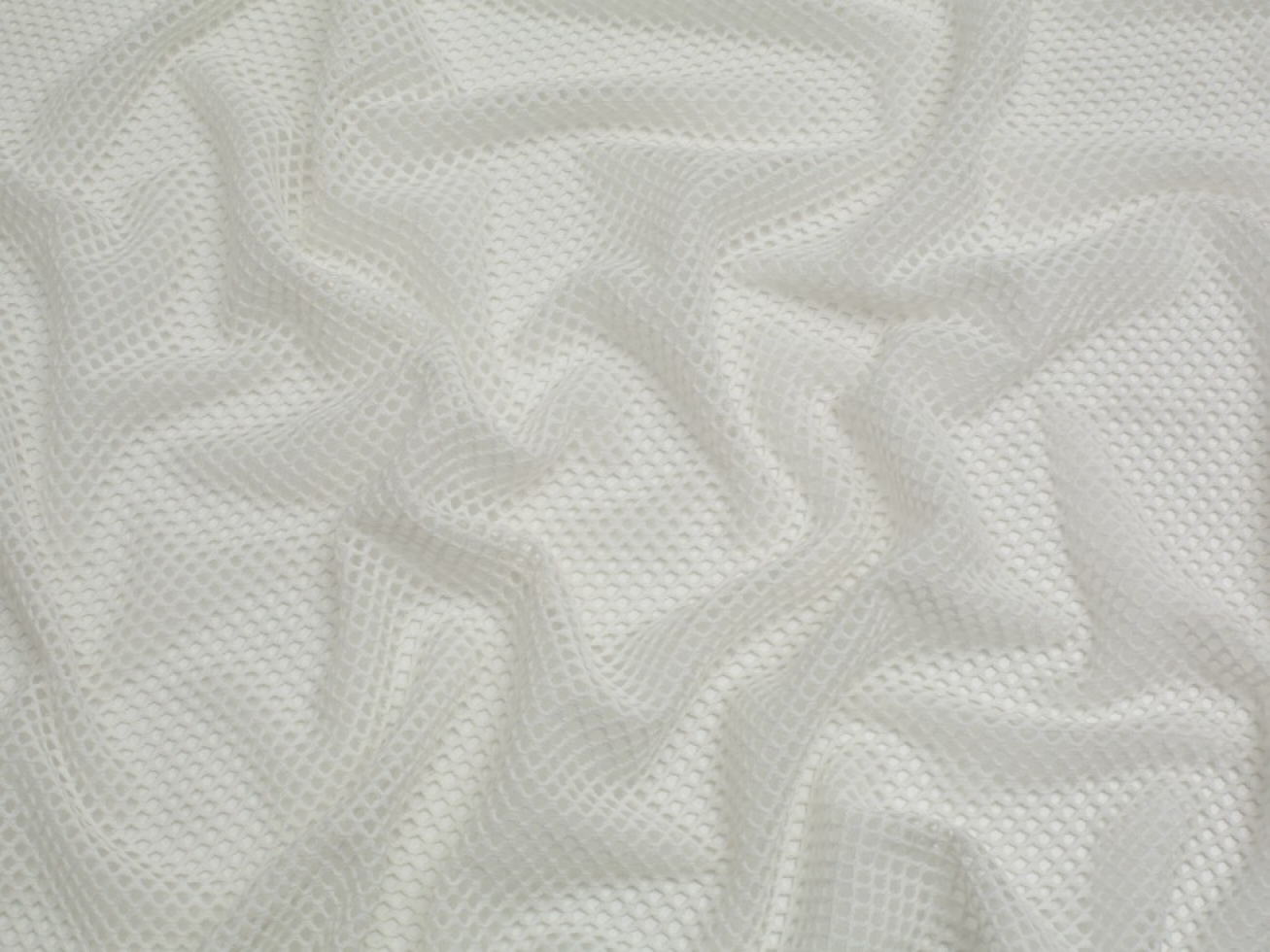 Minerva Core Range Fishnet Stretch Mesh Fabric Ivory