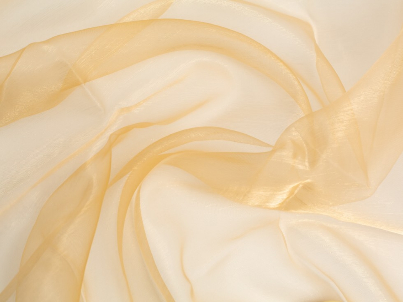 Minerva Core Range Sheer Organza Fabric Gold