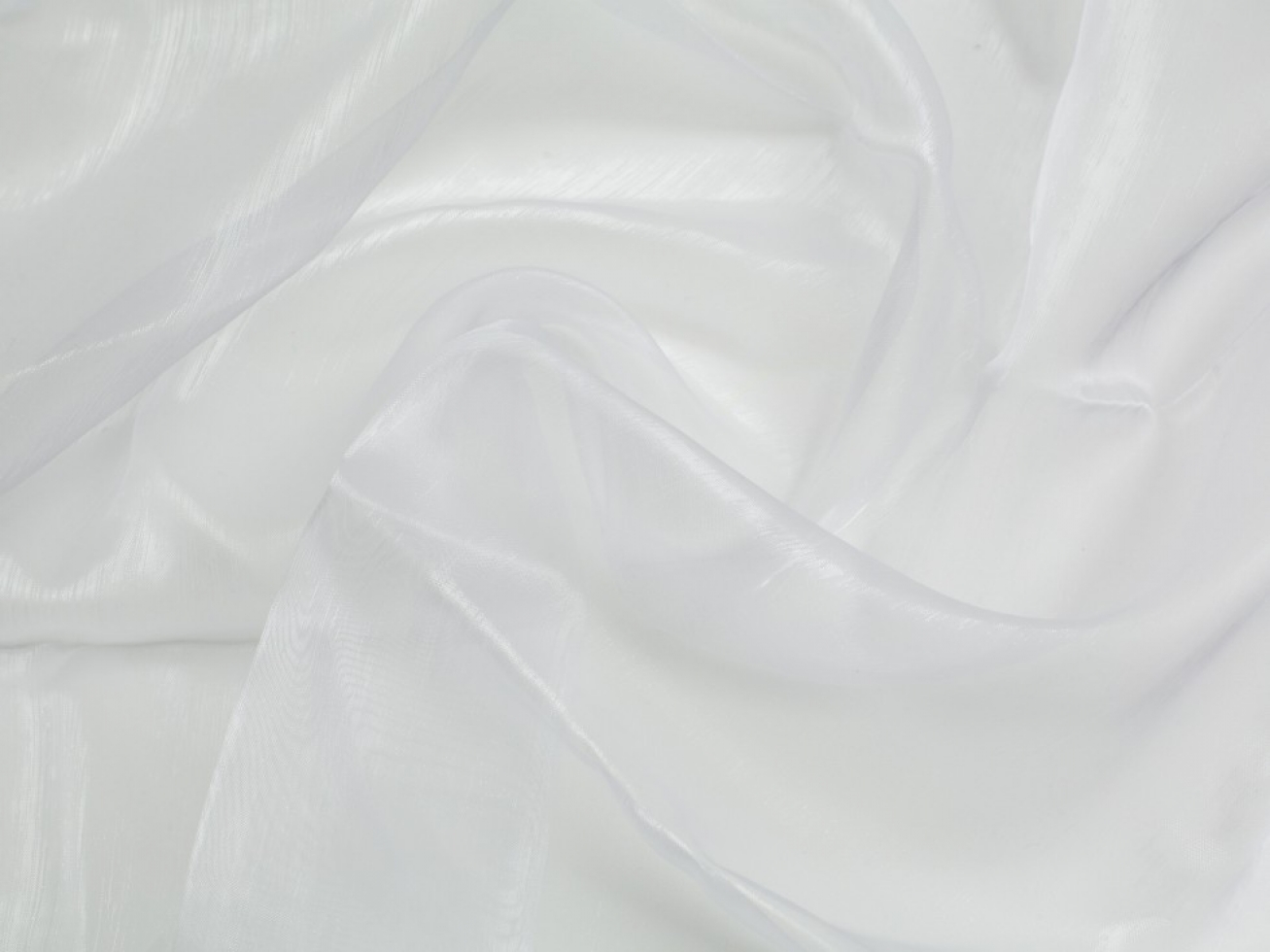 Minerva Core Range Sheer Organza Fabric White