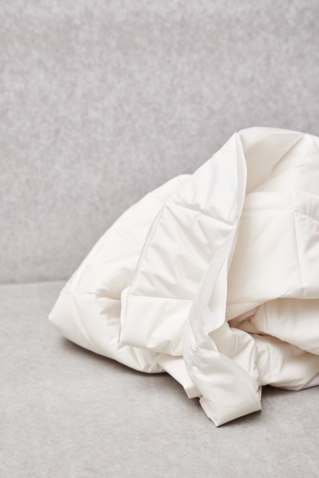 Mind The MAKER Gem Thelma Thermal Quilted Coating Fabric Creamy White