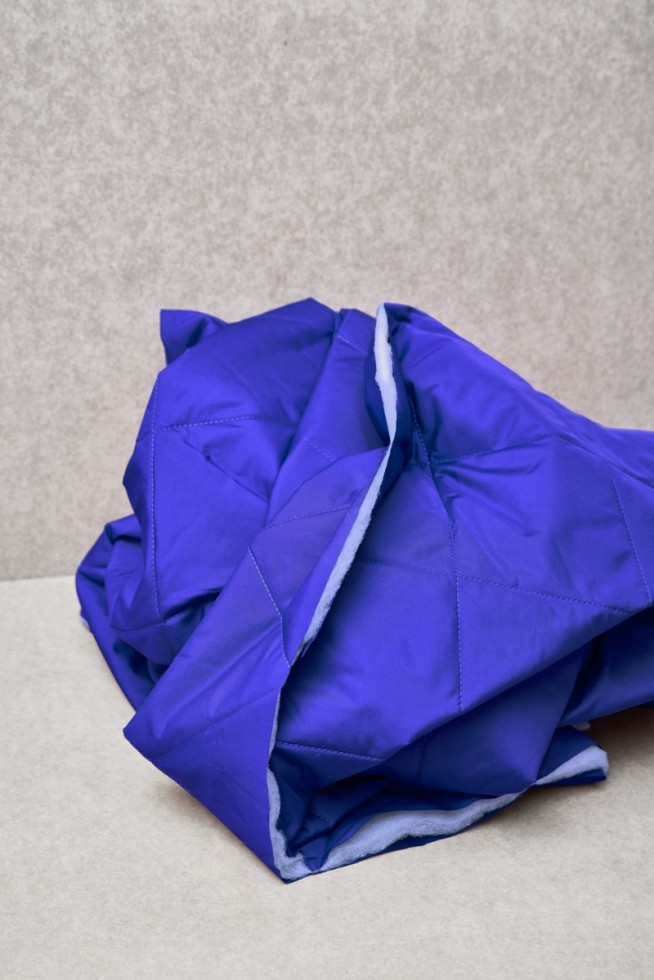 Mind The MAKER Gem Thelma Thermal Quilted Coating Fabric Cobalt Blue