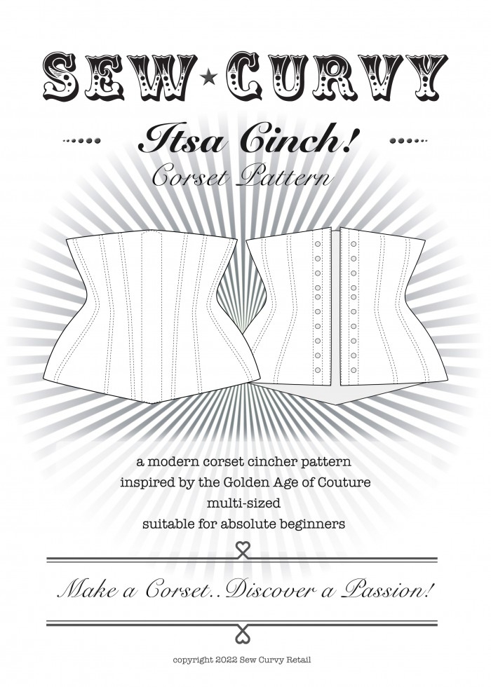 Sew Curvy Paper Sewing Pattern Its A Cinch Corset