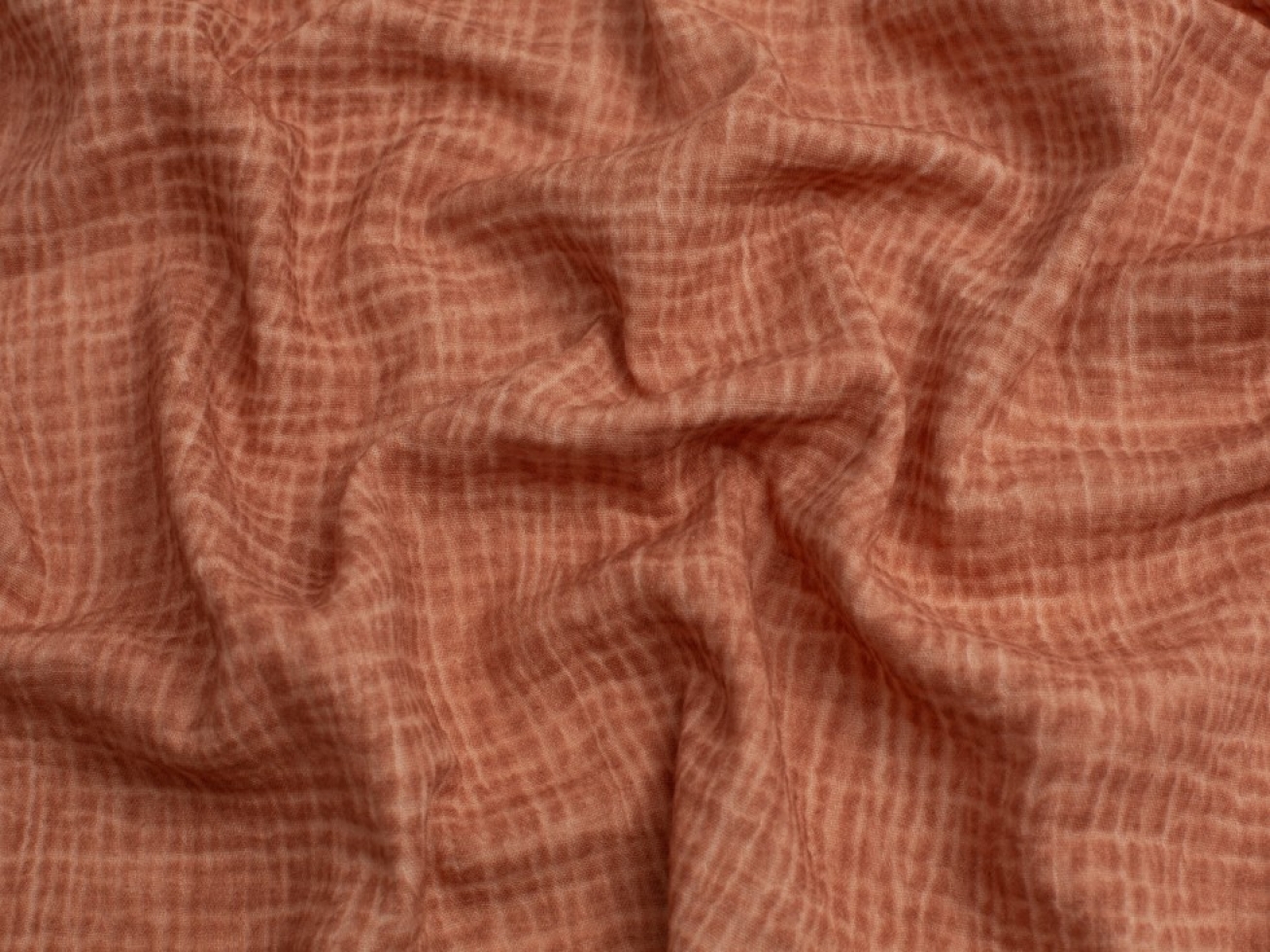 Minerva Core Range Tie Dye Cotton Double Gauze Fabric Caramel
