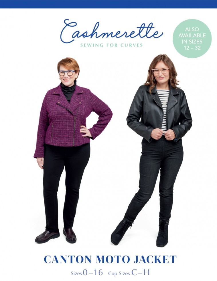 Cashmerette Paper Sewing Pattern Canton Moto Jacket