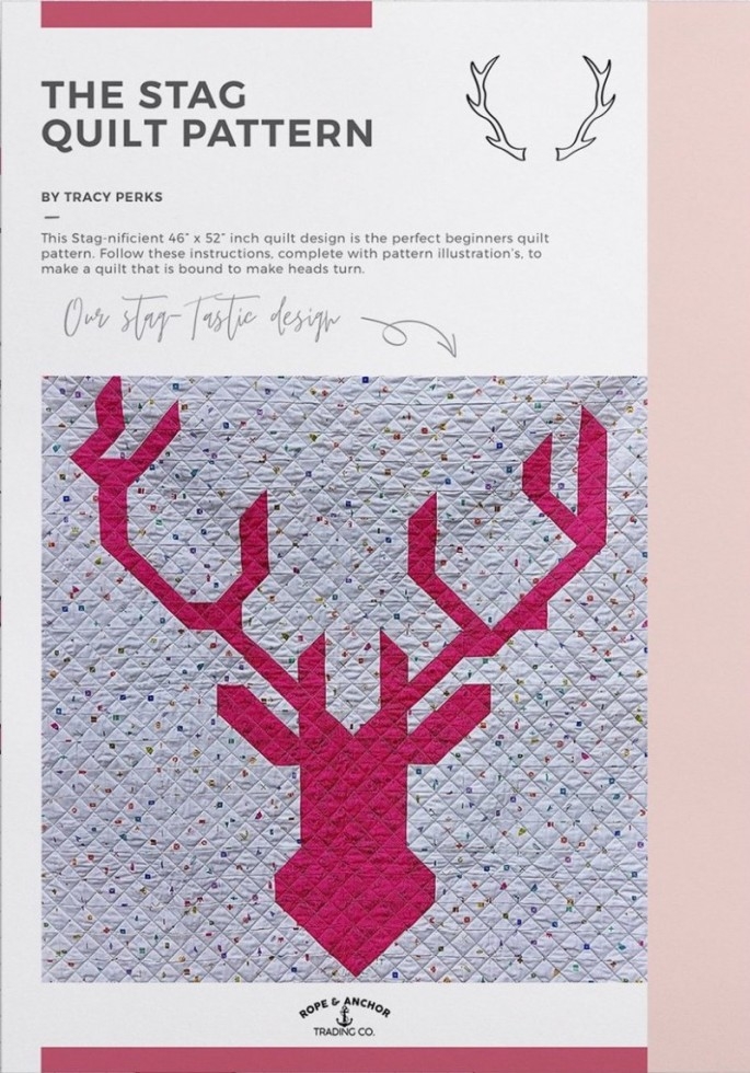 Rope and Anchor Trading Quilting Pattern Stag