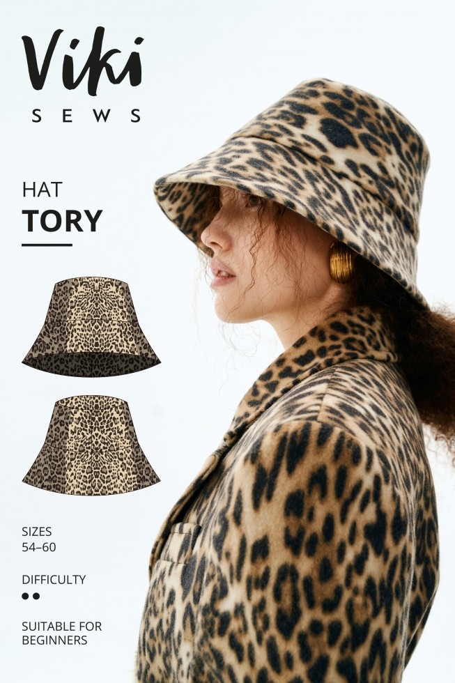 Vikisews Paper Sewing Pattern Tori Hat