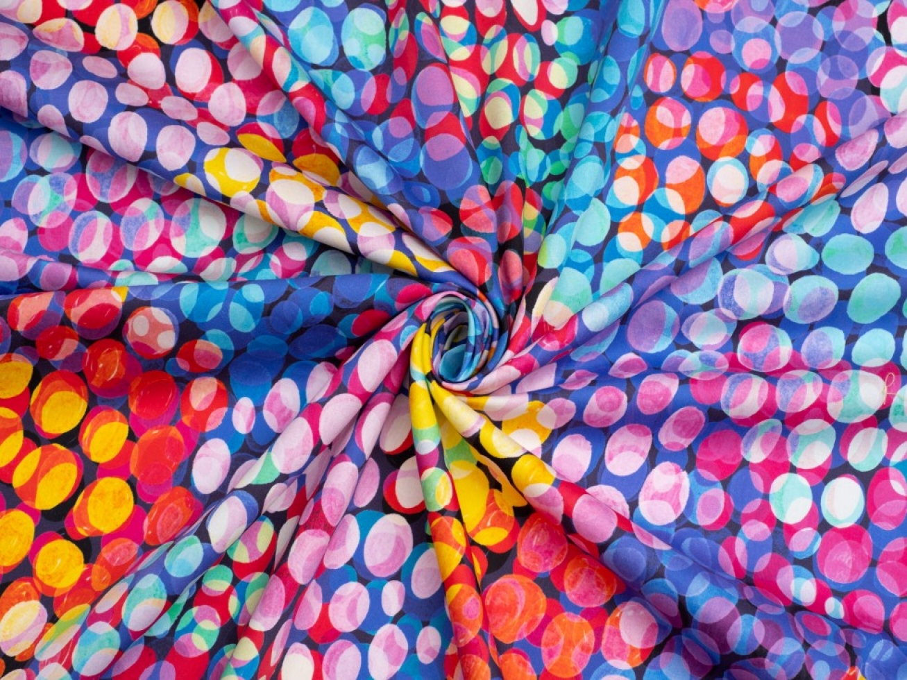 Minerva Exclusive Bubble Lights Cotton Sateen Fabric