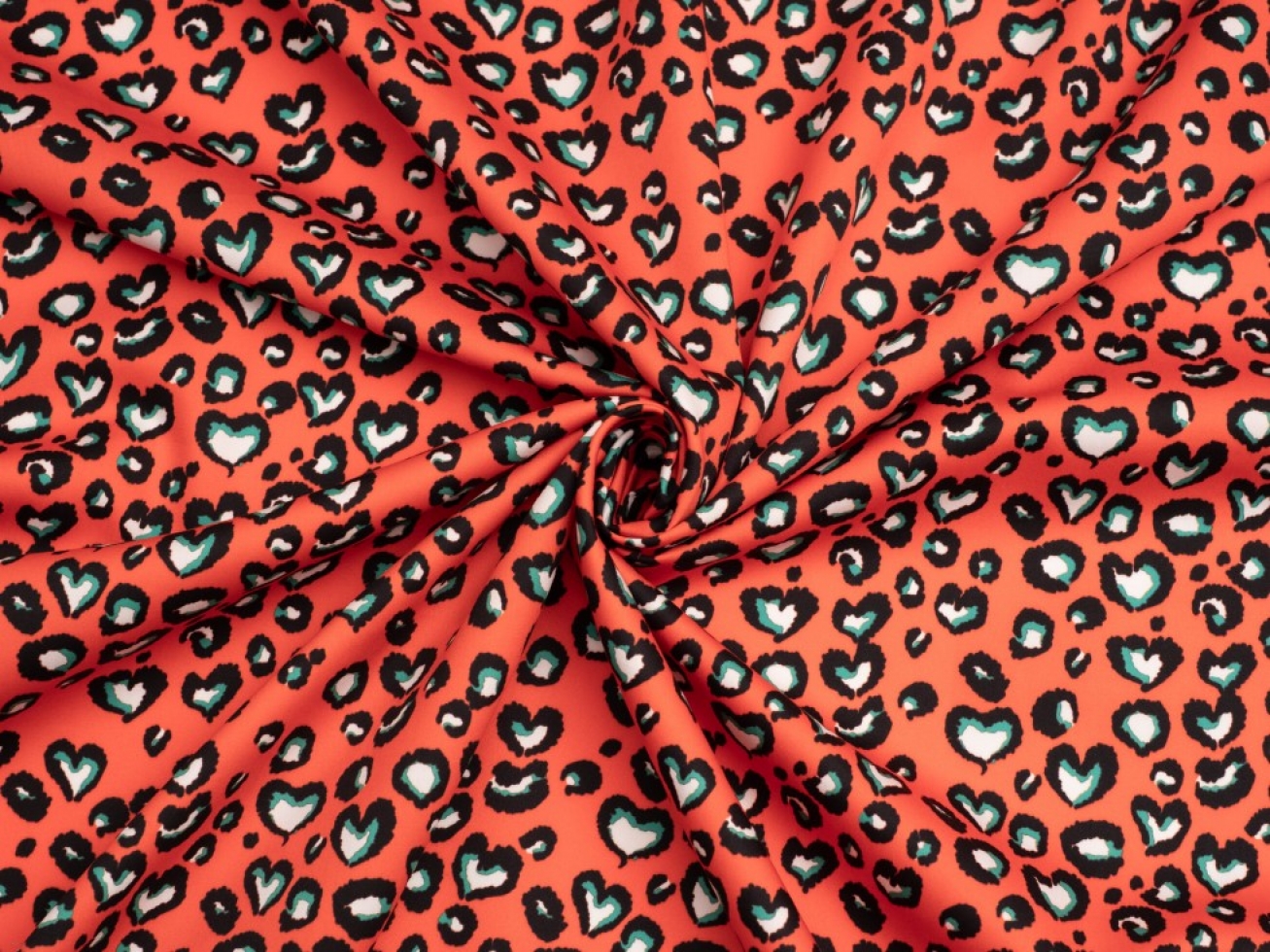 Minerva Exclusive Leopard Love Cotton Sateen Fabric