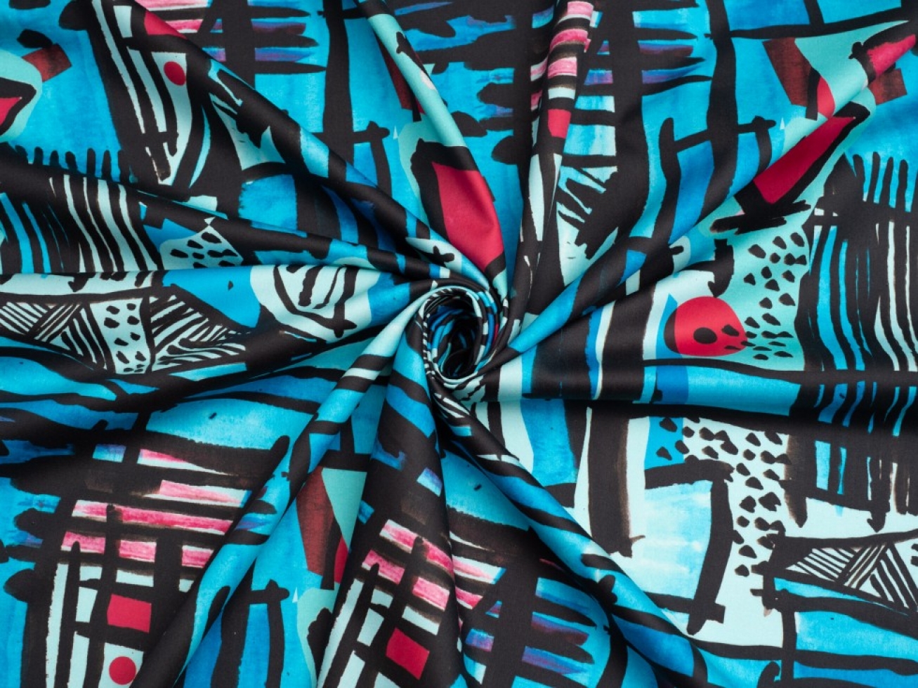 Minerva Exclusive Babelone Art Cotton Sateen Fabric
