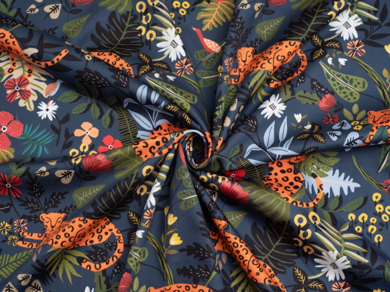 Minerva Exclusive Jungle Dreamer Cotton Sateen Fabric